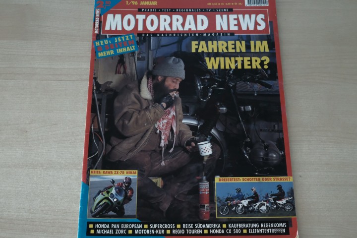 Deckblatt Motorrad News (01/1996)